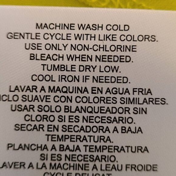 Ellen Tracy Womens Yellow Tab Sleeves Button Front Blouse Large - Picture 13 of 14